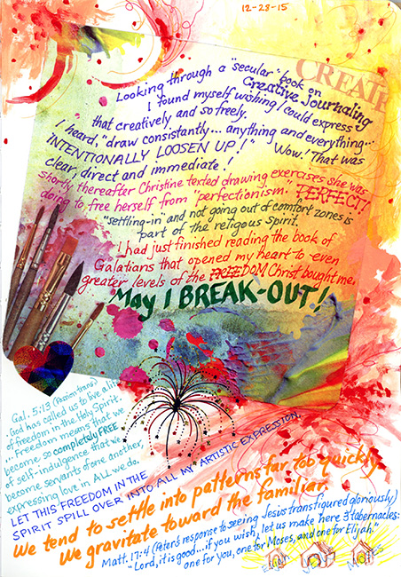 Creative Journaling page